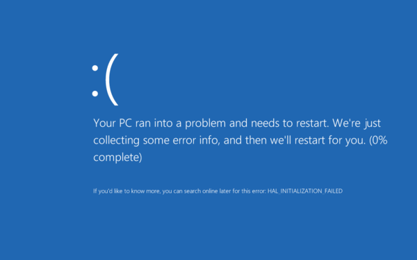 Синий экран смерти Windows 8